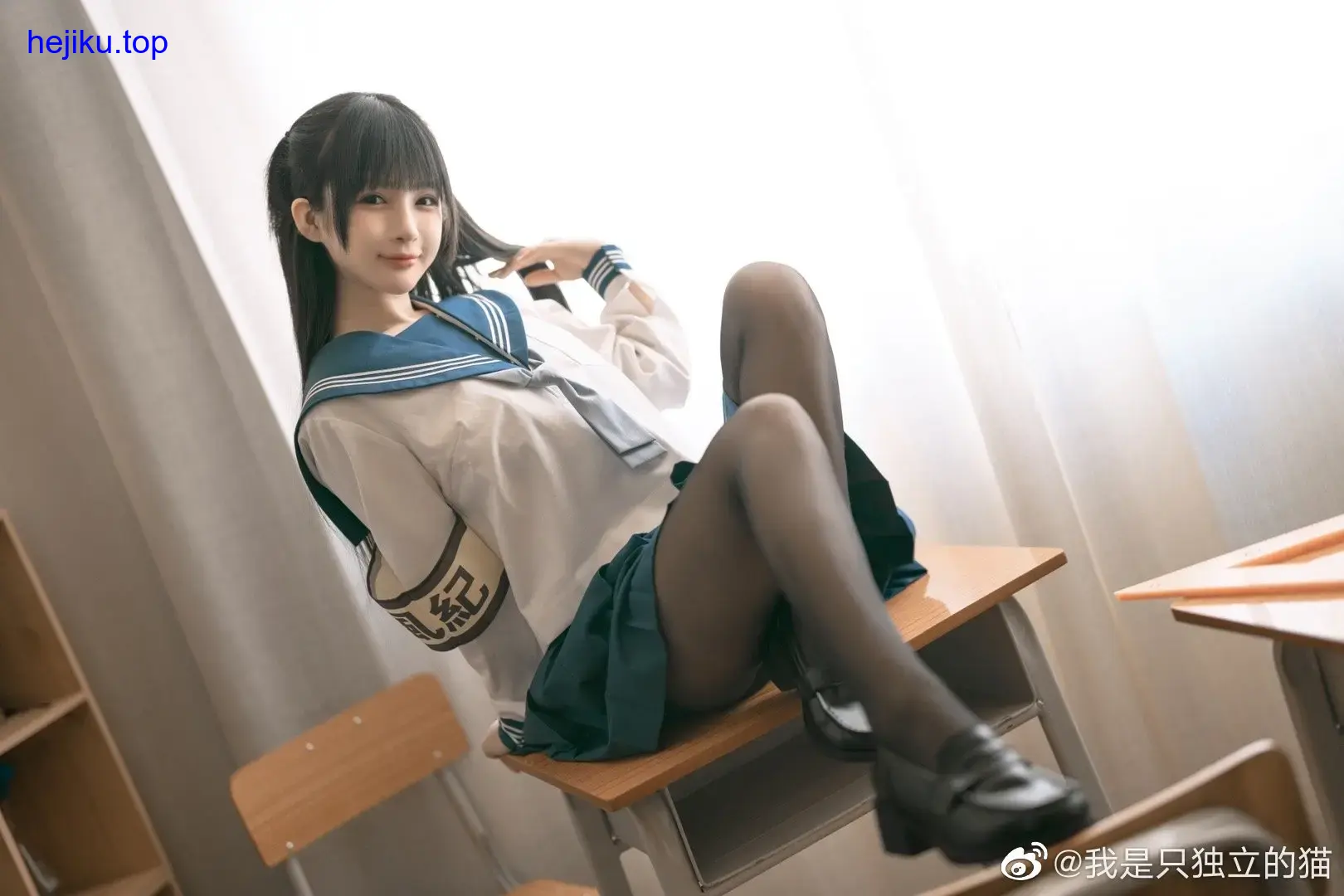 樱井宁宁cos风纪少女高清图