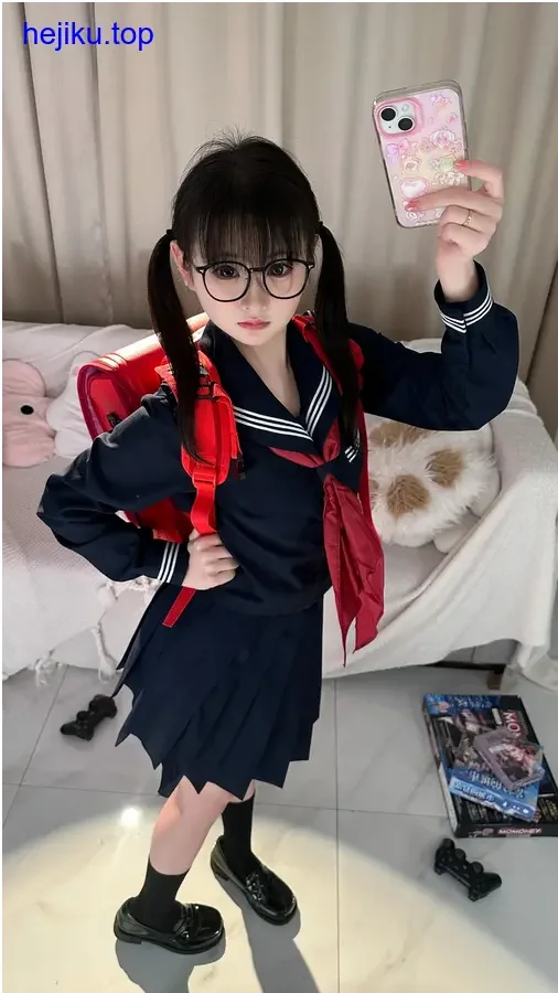 幼水铃衣楼梯侧坐写真