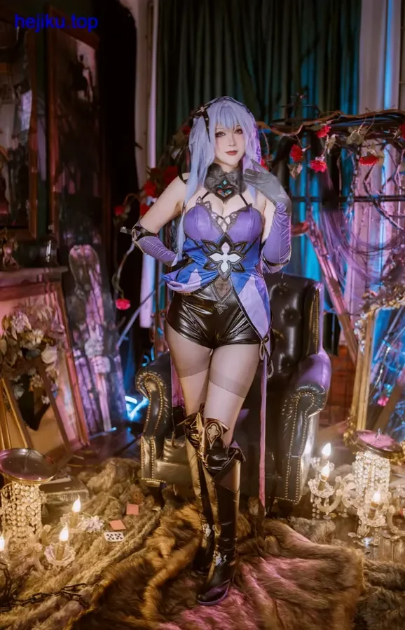 兔胖胖min化身武藏舞娘瞬间